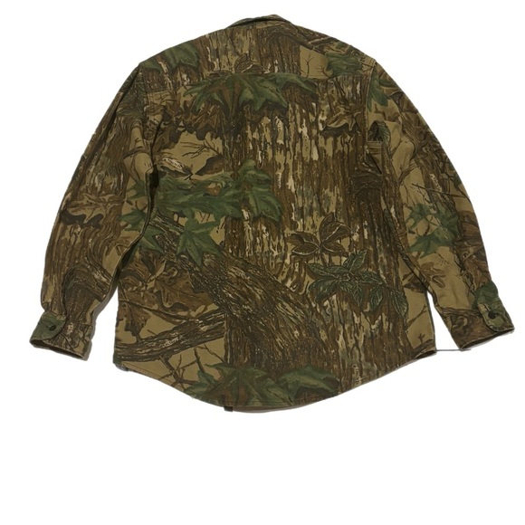 Real tree rattle brand vintage button jacket shirt long sleeve hunting … - Picture 2 of 8